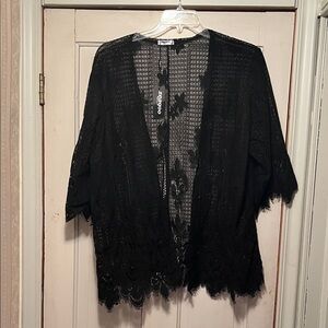 Zeagoo Black Lace Cover-Up